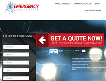 Tablet Screenshot of emergencyglassrepair.com